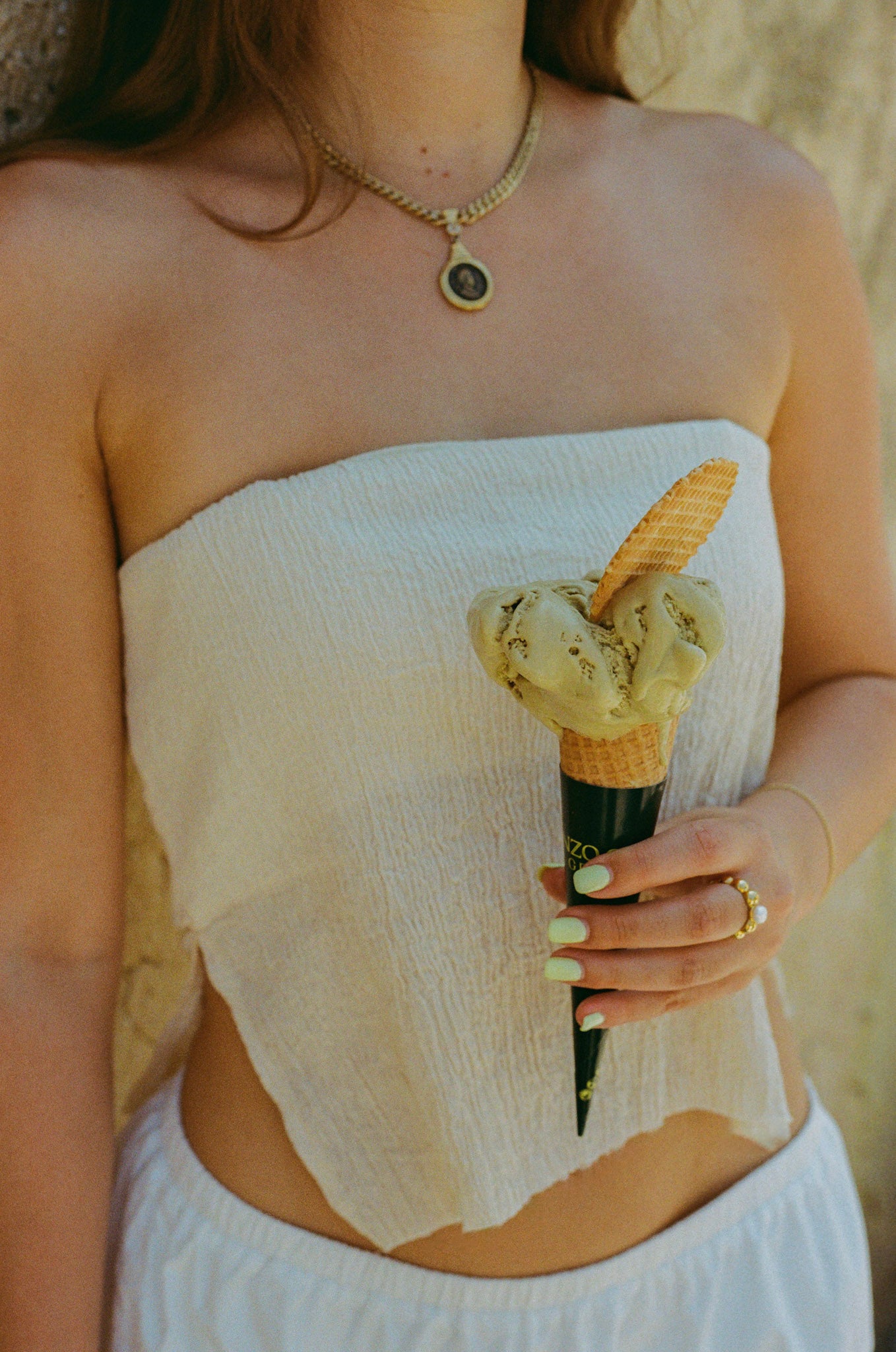 Luna Cotton Strapless Top