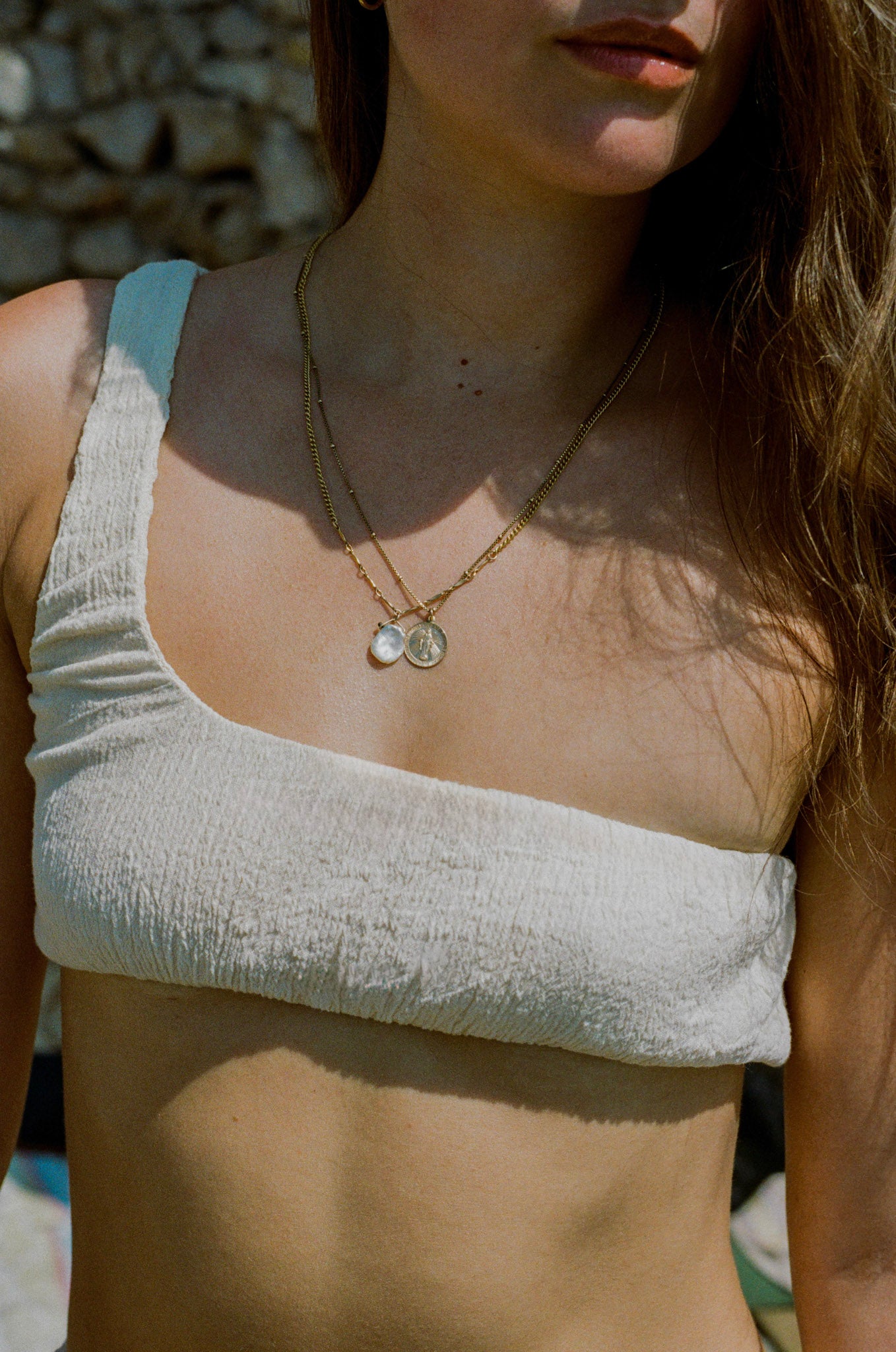 Ashlie Cotton One Shoulder Bikini Top