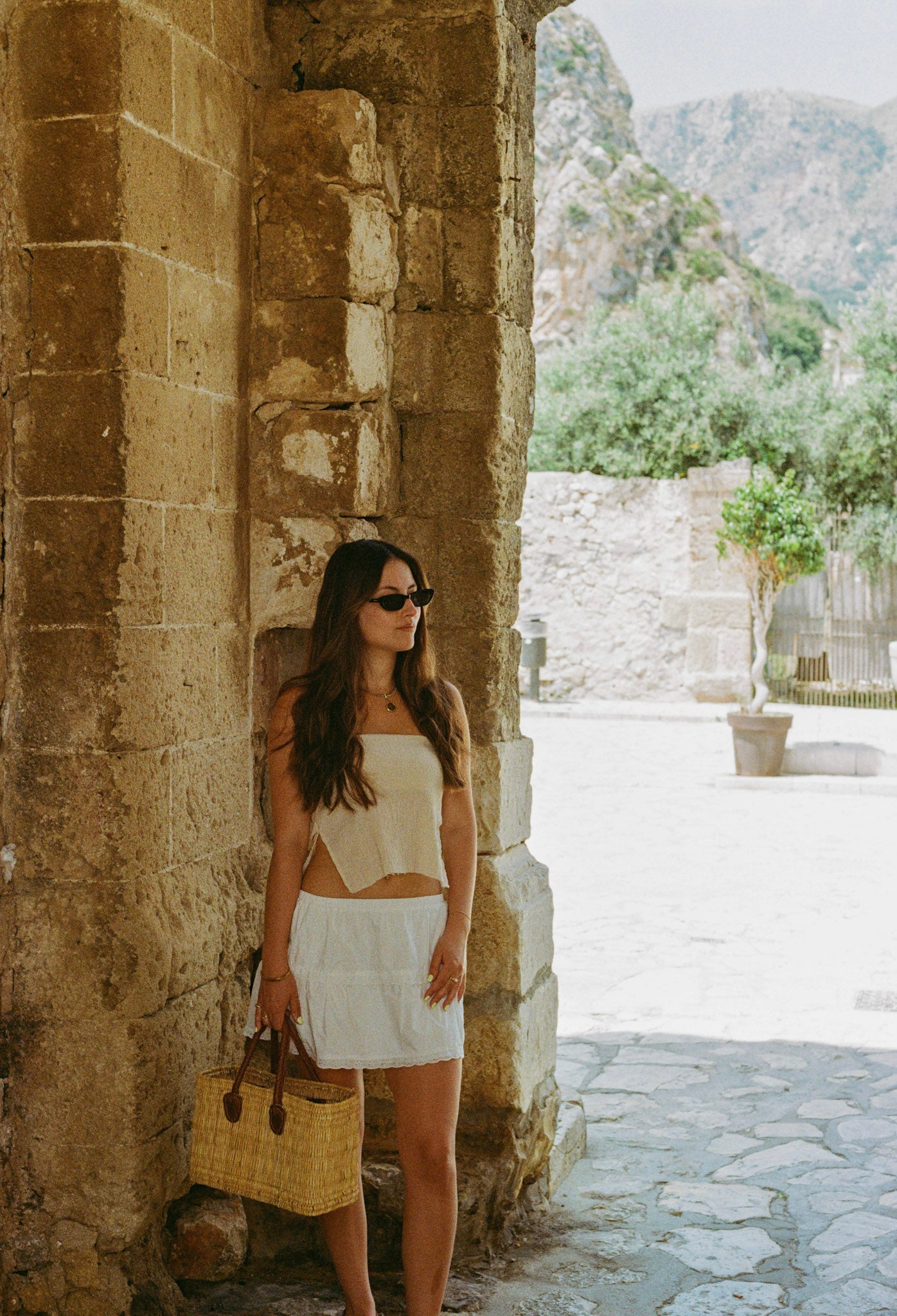 Luna Cotton Strapless Top